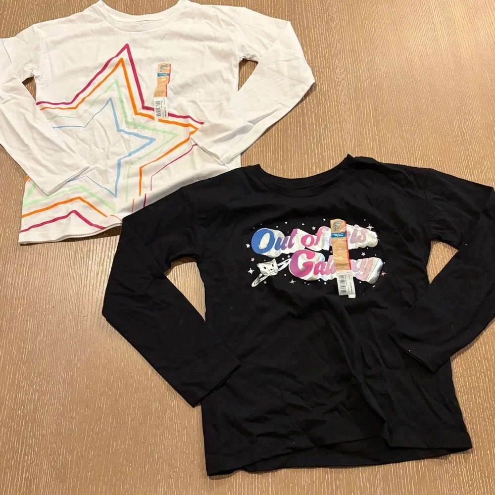 Girls Medium Lot Cat & Jack Tie Dye Jogger Thereabouts Long Sleeve Tees Set 3pc
